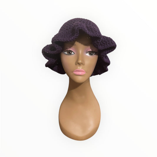 Crochet Wavy Bucket Hat